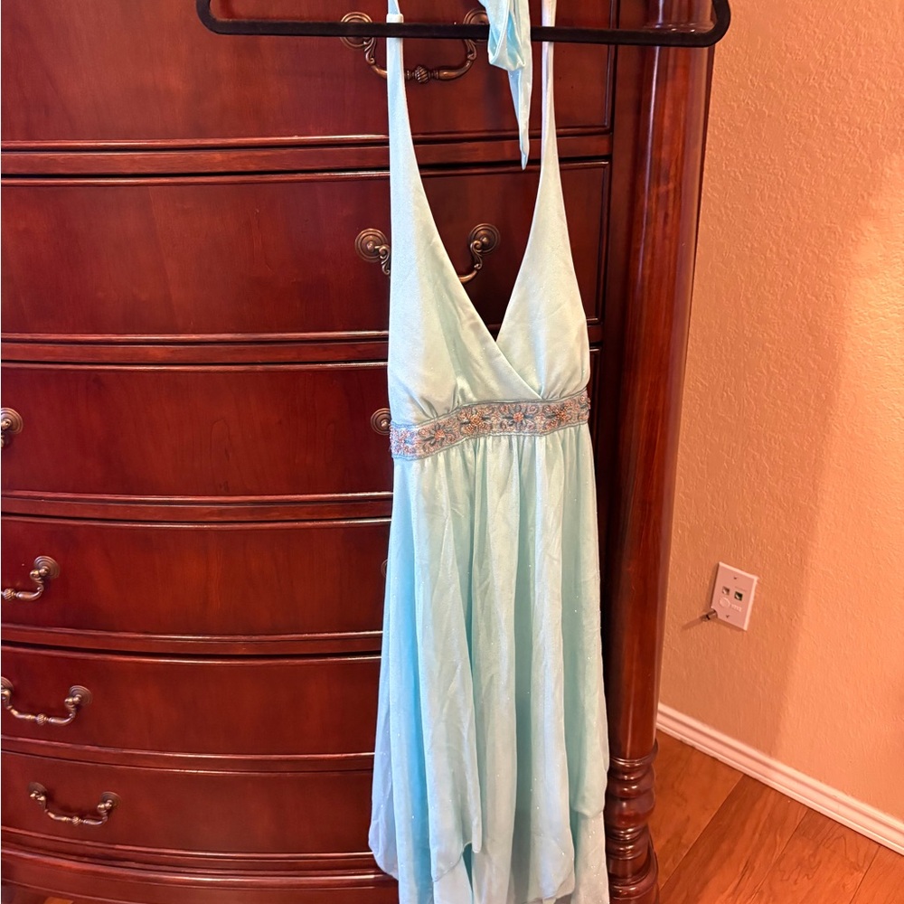 Speechless Aqua Sparkle Dress